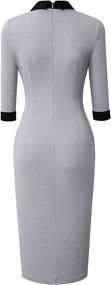 img 2 attached to 👗 HOMEYEE Women's Celebrity Business Bodycon Dresses - Stylish Clothing at Dresses