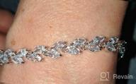 img 1 attached to 💎 Exquisite Crystal Tennis Link Bracelet: Birthstone CZ Bracelets for Elegant Women & Girls review by Jill Lee
