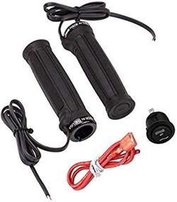 img 1 attached to Black Heat Demon 215049 High/Low ATV Heated Grip Kit with Clamp-On Design and Round Rocker Switch