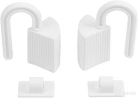 img 4 attached to 👶 Childproof 2pcs Finger Pinch Guards - Foam Door Stoppers for Baby Safety - Protect Kids from Finger Pinches - Hinge Guard Protector Door Stops