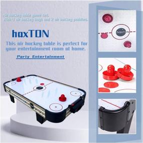 img 2 attached to Mini Air Hockey Table Accessories Set With 4 Pucks And 2 Plastic Goalies - Replacement Parts For Air Hockey Tables.