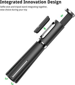 img 3 attached to 📸 ATUMTEK Bluetooth Selfie Stick Tripod: 3-in-1 Aluminum Extendable Selfie Stick with Wireless Remote and Tripod Stand for iPhone 13/12/11 Pro/XS Max/XS/XR/X, Samsung, and Smartphone - Black