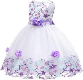 img 3 attached to 👗 Girls' Clothing Dresses: Myosotis510 Princess Wedding Baptism Backless