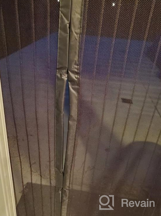 img 1 attached to IKSTAR Magnetic Screen Door Mosquito Net - Keep Bugs Out, Let Cool Breeze In - Self Sealing Magnets, Retractable Mesh Closure Curtain For Pets And Sliding Doors (38"X82") review by Manny Darawi