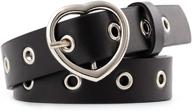 leather design narrow casual tongue women's accessories : belts logo