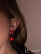 img 1 attached to Add Festive Sparkle To Your Look With ALoveSoul Christmas Earrings - Christmas Tree, Apple, And Ball Asymmetric Designs review by Christopher Kanter