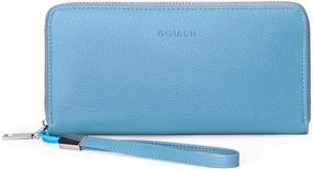 img 4 attached to GOIACII Blocking Leather Capacity Wristlet Women's Handbags & Wallets - Wristlets
