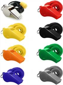 img 3 attached to 8PCS Sports Whistles With Lanyard By Fya Whistle - Loud Crisp Sound Referee Coaches Officials Bulk Pack