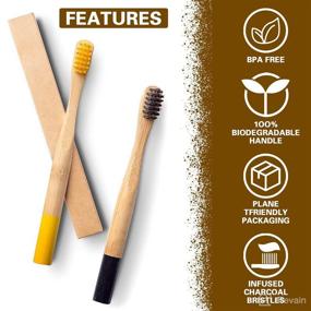 img 1 attached to 🌱 Sustainable and Environmentally-Friendly SOOQOO Biodegradable Toothbrushes