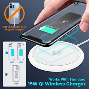 img 2 attached to eSamcore Cell Phone Magnet Sticker: Wireless Charging & Magnetic Mount for Car – Soft Plate & Vent Clip Compatible with Samsung Galaxy iPhone