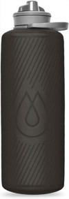 img 4 attached to Ultra-Light, BPA-Free Collapsible Water Bottle For Backpacking - Hydrapak Flux (1.5L) With Spill-Proof Twist Cap In Mammoth Grey