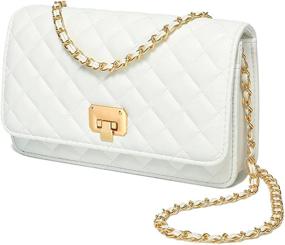 img 4 attached to Shoulder Quilted Crossbody Designer Lattice Women's Handbags & Wallets at Crossbody Bags