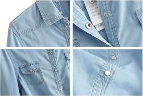 img 1 attached to Cotton Knotted Denim Jacket Sleeve Women's Clothing in Coats, Jackets & Vests