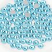 1440 piece flat back aquamarine crystal rhinestones - ss10 (2.7-2.8mm) - 1.3mm to 6.5mm round gems logo