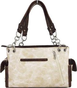 img 1 attached to Western Rhinestone Leather Concealed Shoulder Women's Handbags & Wallets : Totes