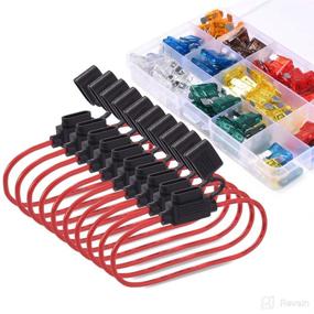 img 4 attached to 🚗 Mictuning Inline Fuse Holder: 120 PCS Standard Blade Fuse Assortment Kit for Cars Boats Trucks - Includes Fuse Puller & 10 Pack