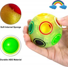 img 2 attached to Unleash Your Inner Genius With Vdealen'S 4-Pack Magic Rainbow Puzzle Balls: A Fun And Effective Way To Relieve Stress And Boost Brain Power!
