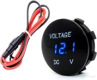 🚗 cllena waterproof dc 12v led digital voltmeter for vehicles - blue led, ideal for cars, motorcycles, trucks, boats, and more! logo