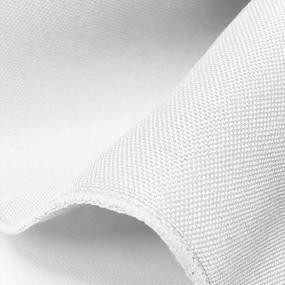 img 1 attached to Refine Your Table Setting With TableLinensforLess Serged Edge Polyester Dinner Napkins - White, 12 Pack (20X20 Inches)