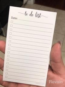 img 7 attached to Set Of 100 Vertical To-Do List Cards By 321Done - 3" X 5" Double-Sided Notecards With Date Checklist - Made In USA With Thick Card Stock And Simple Script Design