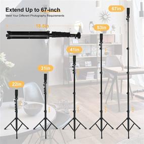 img 3 attached to 📷 67 Inch Phone Tripod with Wireless Remote - Extendable Stand for iPhone/Phones, Selfie Stick and Camera Holder, Heavy Duty Aluminum - Cupohus