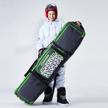 xcman waterproof roller snowboard bag - adjustable length, extra large capacity, protection ribs, and wheels - perfect for convenient and safe transport! logo