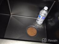 img 1 attached to TORVA 25X18 Inch Gloss Black Ceramic Coating NanoTek Undermount Kitchen Sink With PVD Coated Gunmetal And Stainless Steel - Perfect For Wet Bars And Prep Areas review by Joshua Gallegos