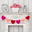 valentine's day felt heart garland banner - 9.8 ft for wedding, engagement & anniversary parties logo