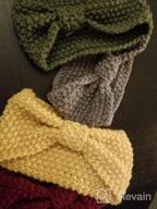 картинка 1 прикреплена к отзыву Warm Winter Knit Crochet Turban Headband For Women - Chunky Crocheted Headwrap And Ear Warmer By DRESHOW от Brian Edwards