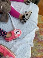 img 1 attached to Adorable Toddler Girls' Striped Doggy Slippers - Perfect For Cozy Feet! review by Emily Smith