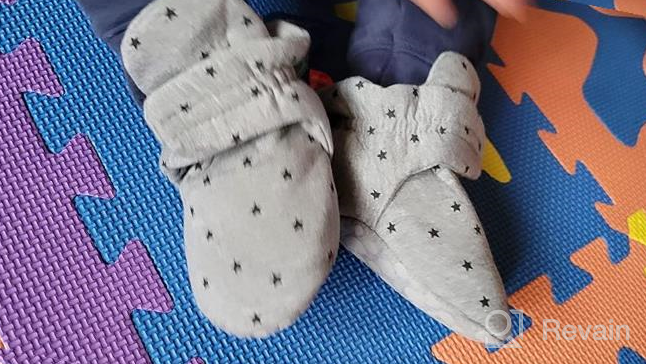 img 1 attached to Babelvit Newborn Booties Slippers Gripper Boys' Shoes review by Jaie Bobin