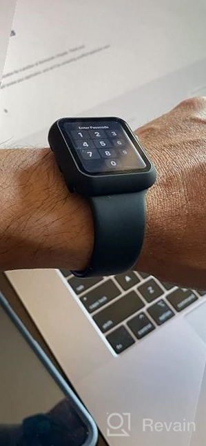 img 1 attached to Get Ultimate Protection For Your New Apple Watch Series 8/7 With TAURI'S 2-Pack Case And Tempered Glass Screen Protector - Military Grade [2022 Release] review by Porfirio Newitt