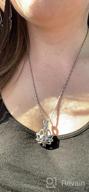 img 1 attached to Lotus Flower Pendant Necklace with Mini Urn - Memorial Ash Jewelry for Cremation Ashes review by Jason Flippen