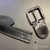 img 1 附加到 HOLMANSE Leather Italian Contrast Stitching Men's Accessories and Belts 评论由 Muhamed Hogan