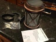 img 1 attached to Outdoor Solar Decorative Lantern With High-Quality Lighting - Glass Crack Design review by Manni Diaz