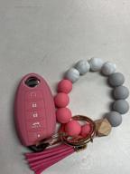 img 1 attached to Women'S Elastic Beaded Silicone Key Ring Bracelet Wristlet - Stylish And Portable Keychain Chain For Girls On The Go review by Matthew Richards
