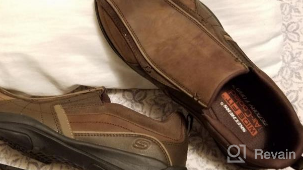 img 1 attached to Men's Leather Loafers: Discover the 👞 Comfort and Style of Skechers Larson Berto Slip-Ons review by Chris Estes