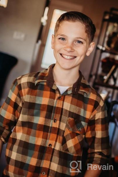 img 1 attached to 👕 Gioberti Black Hightlight Boys' Flannel Shirt: Ideal Tops, Tees & Shirts for Boys' Clothing review by Robert Morrison