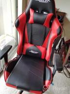 img 1 attached to Rev Up Your Gaming Experience With Mecor'S High-Performance Racing Chair – Adjustable And Comfortable In Sleek Red PU Leather! review by Amy Bernabe