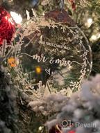 img 1 attached to 2022 Newlywed Holiday Keepsake: Our First Christmas In Our Home Ornaments (3' Half Wreath New Housewarming Decoration) review by Kevin Barbon
