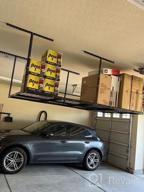 img 1 attached to FLEXIMOUNTS 4X8 Overhead Garage Storage Rack | Heavy Duty 600Lbs Weight Capacity Adjustable Metal Ceiling Organization System | Hammertone review by Daniel Spear
