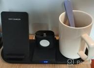 img 1 attached to Wireless charger 6 in 1 iPower Pro 1016 (iPhone Apple Watch AirPods Heated 2X-USB) black review by Adam Kotowski ᠌