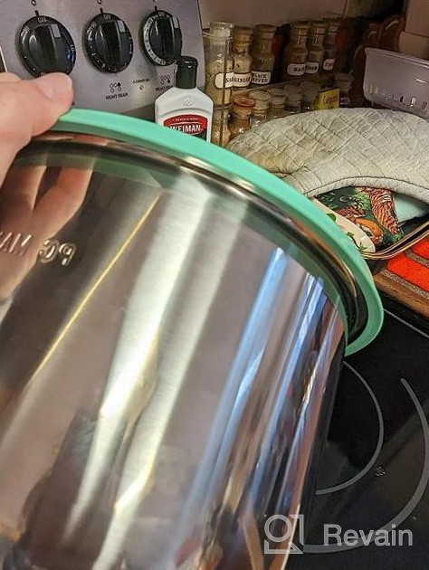 img 1 attached to Sealing Silicone Lid For 6 Quart Instant Pot - Fits Multiple Models - Perfect Pressure Cooker Accessory review by Micheal Looney