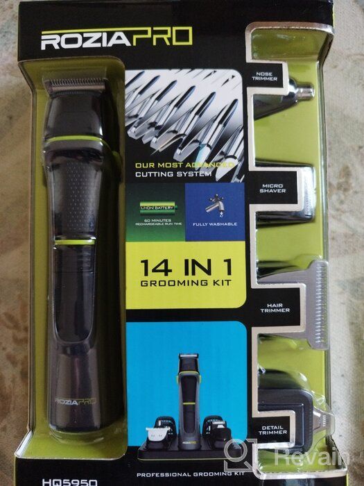 img 1 attached to 💇 RZ 15b1 Professional Haircut Machine - Nose, Ears, Beard & Body Grooming Set with Case - Men's Hair Care Gift Set review by Ada Diak ᠌