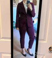 img 1 attached to Marycrafts Women'S Business Blazer Pant Suit Set For Work review by Eric Rios
