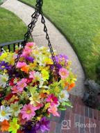 img 1 attached to Artificial Fall Flowers And Hanging Baskets: Mixiflor'S Faux Silk Daisy Plants For Outdoor Garden, Patio, And Indoor Home Decorations With Faux Flower Centerpieces review by Alex Romero