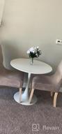 img 1 attached to Stylish And Durable Round Table For Home Décor: Self-Assembly Roomnhome Table With Iron Frame And MDF Top review by Kyle Bonnell