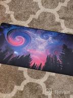 img 1 attached to Starry Sky Print Non Slip Gaming Mouse Pad - ONMIER Large 31.5" X 15.7" Desk Mat With Rubber Base. review by Mike Lawler