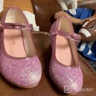 img 1 attached to ALPHELIGANCE Sparkly Mary Jane Flats - Princess Dress Shoes for Girls review by Keith Stuckey