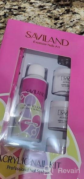 img 1 attached to Saviland 4Oz Professional Acrylic Nail Liquid For Non-Yellowing & Low Odor Acrylic Powder System - Ideal For Nail Salons, Home & DIY Nail Art Supplies review by Sam Thorpe